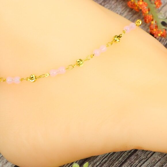 "Elegant Handmade Anklet – Delicate Jewelry for Women, MAR091136 - Picture 3 of 10